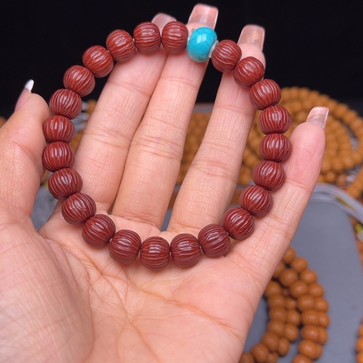 猴头核桃手串红911穿绿