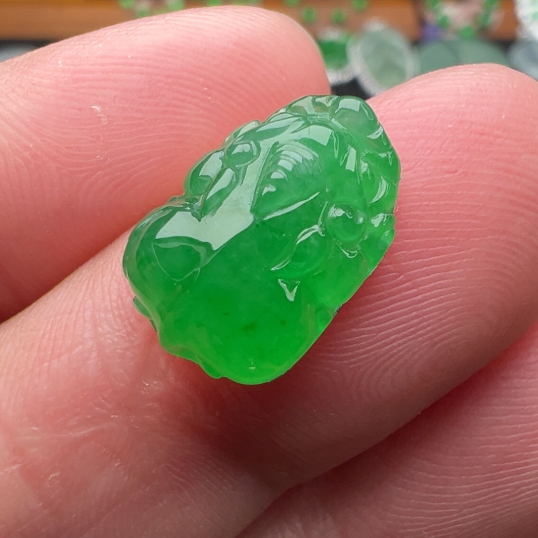 翡翠颈饰未镶嵌貔貅14.3