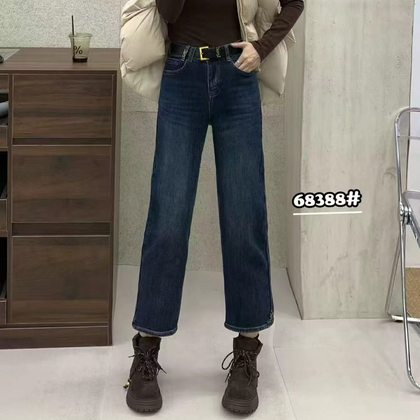 2025新款加厚直筒牛仔裤68388