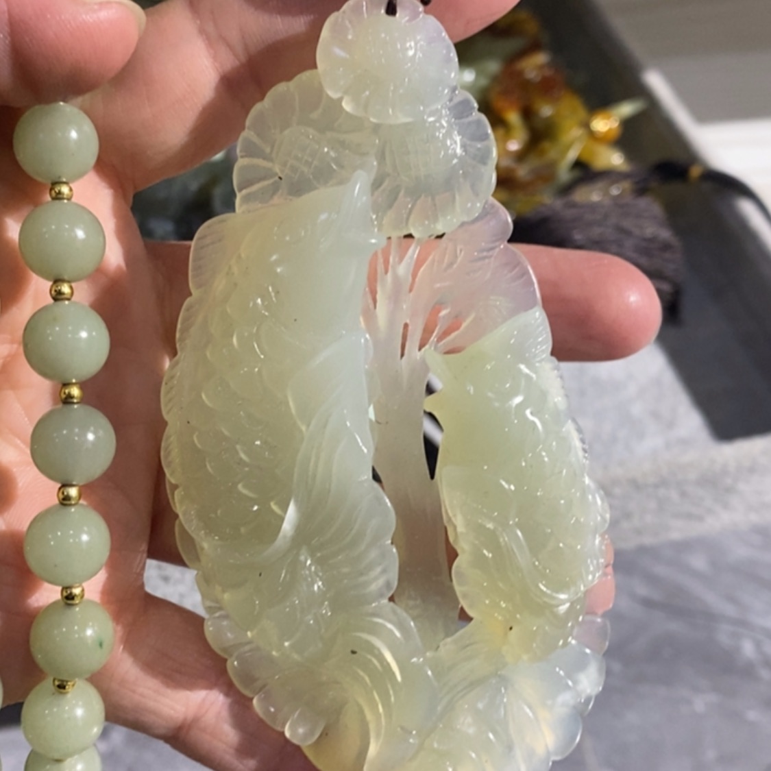 【闪购商品】岫玉毛衣链未镶嵌