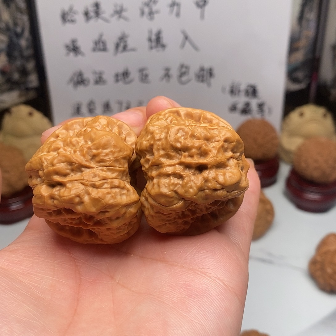 文玩核桃吊坠半***寿蛤蟆头41