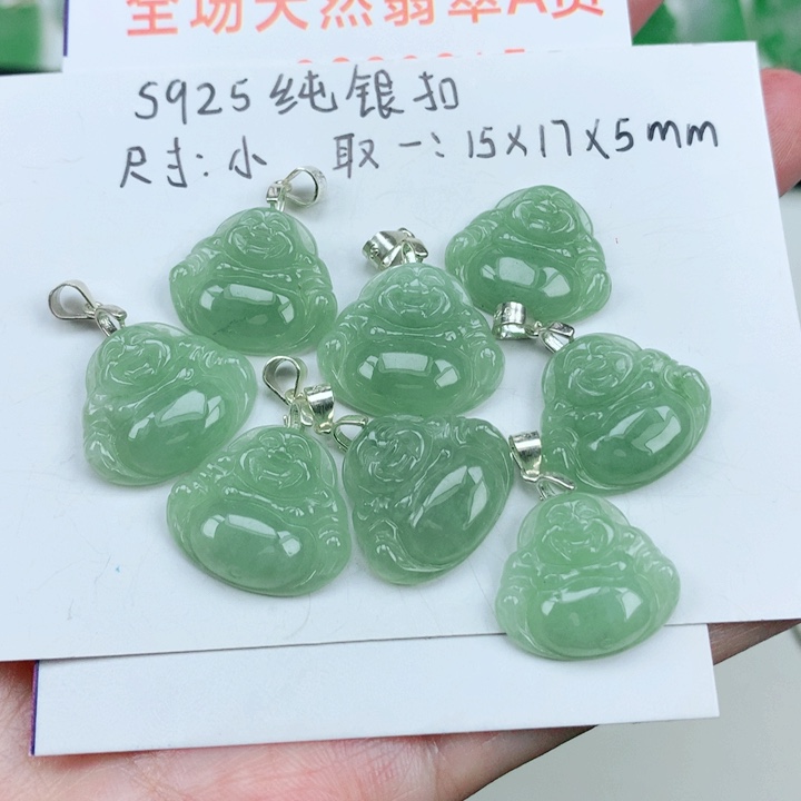 颈饰银S925镶嵌翡翠多样性发其1
