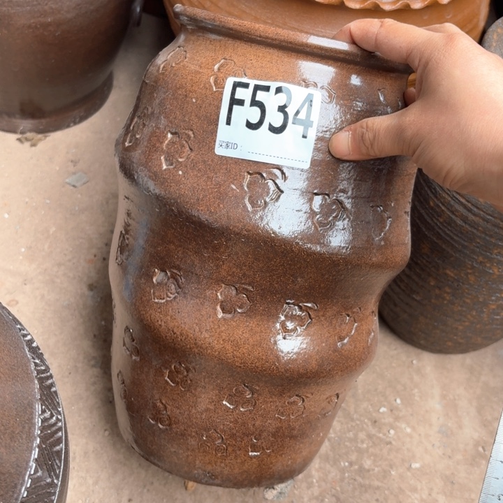 紫砂花盆口径14/28无孔