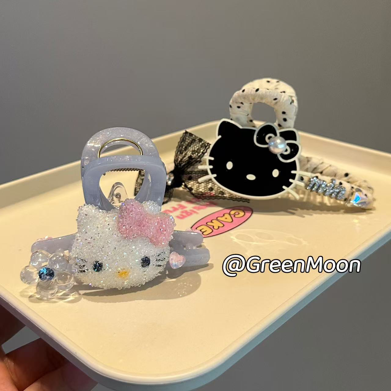 【幽默咖啡】韩版可爱甜美卡通抓夹原创ins