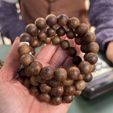 沉香手串白棋11克卡1.2多样性发1串