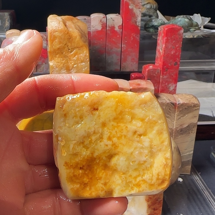 时***逝昌化石印石昌化田黄原石