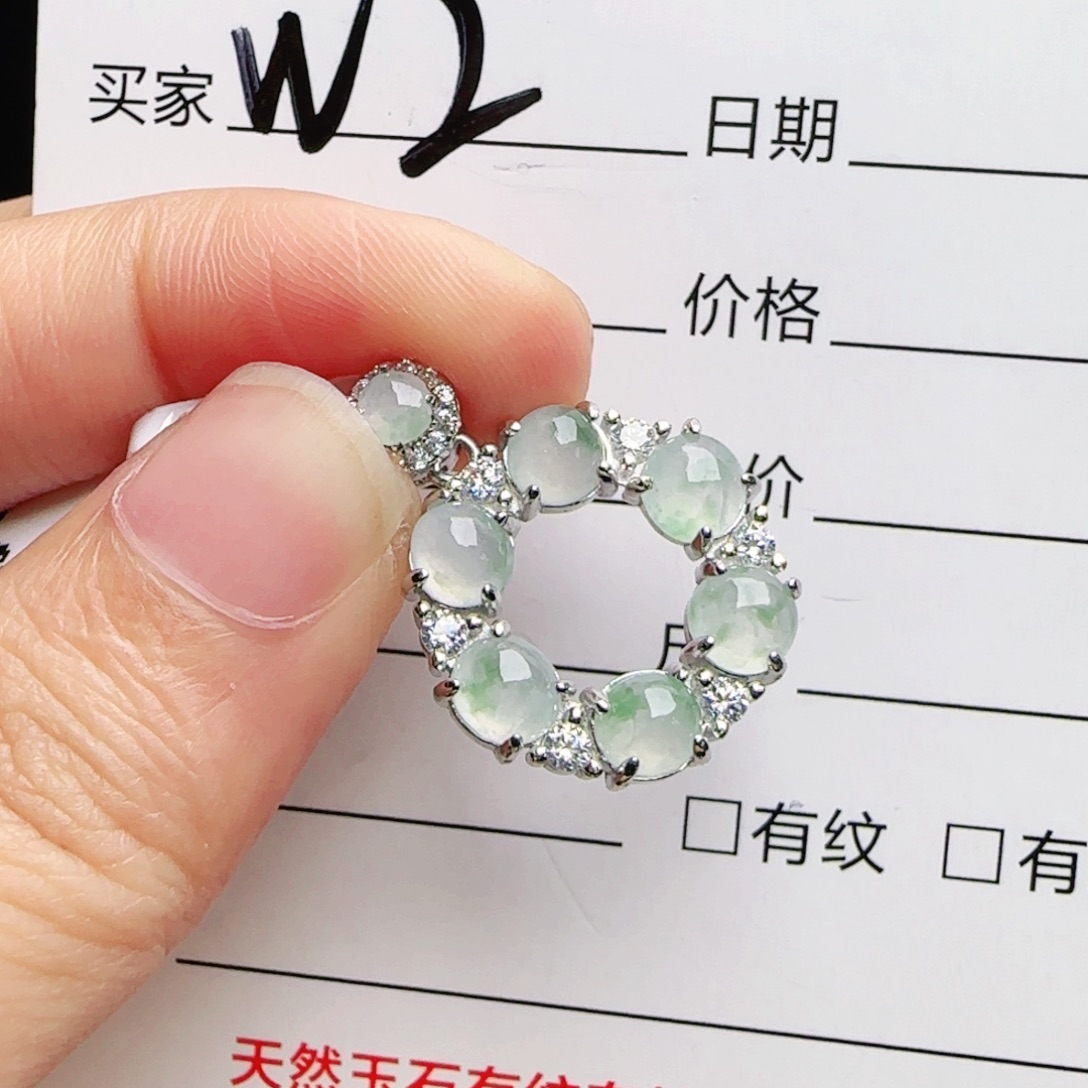 银S925镶嵌手链翡翠