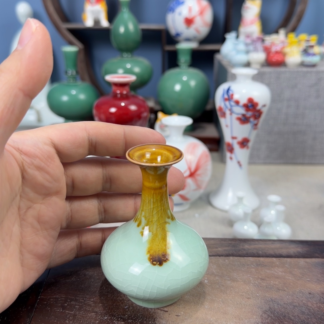 陶瓷手工小花器摆件