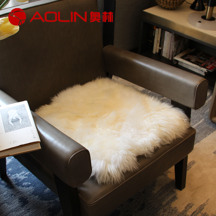 奥林澳大利亚美利奴春羔羊轻奢风冬季客厅坐垫高级感家居