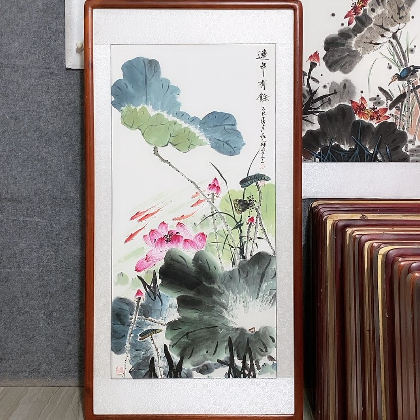 【闪购商品】国画书画作品带框123×63厘米