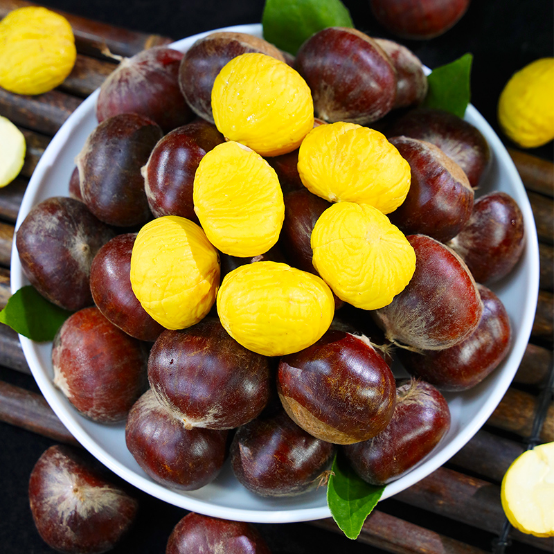 云南老品种毛栗新鲜板栗现摘现发粉面香糯好剥皮