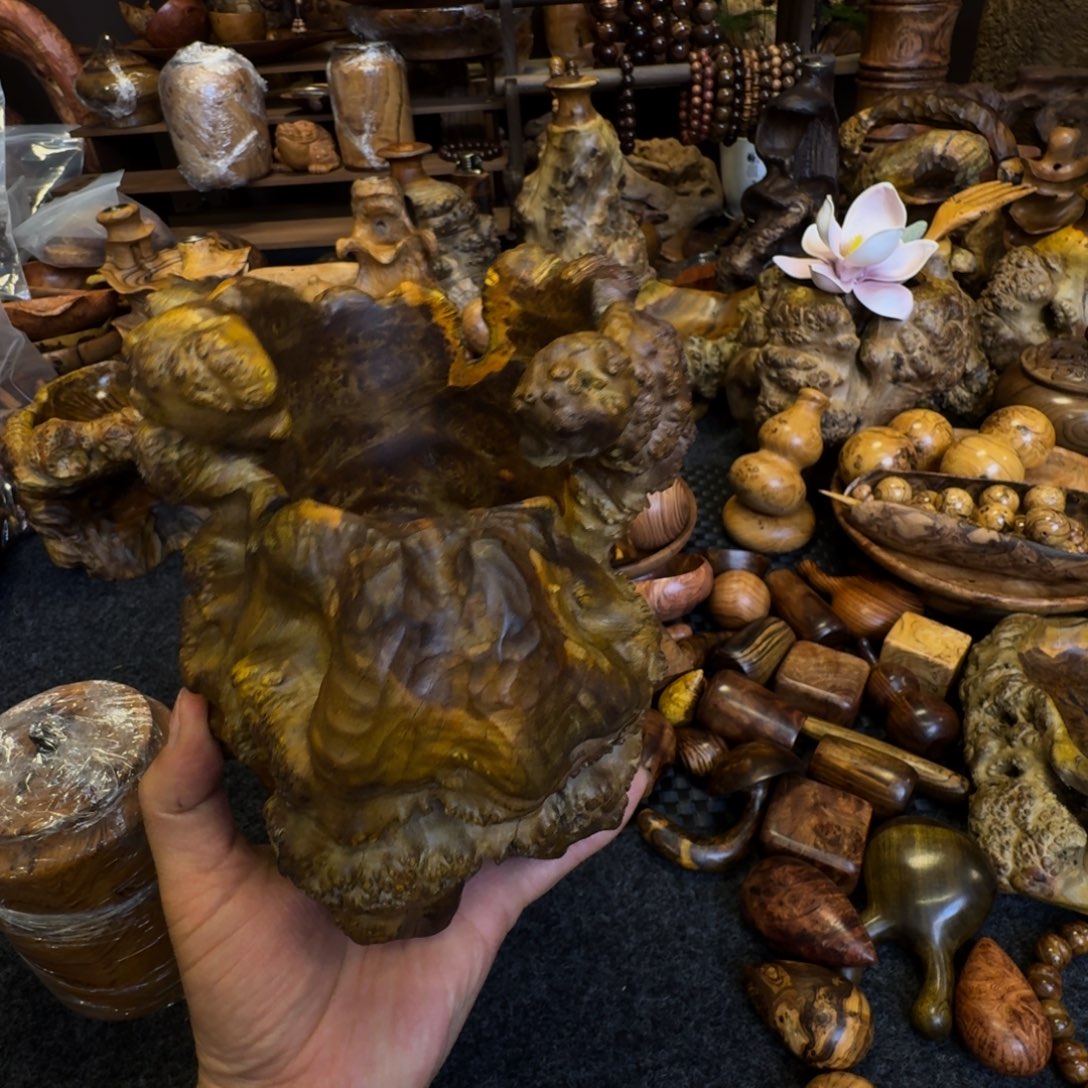 凯***义花梨木类贵黄鬼柳紫檀麻梨等硬木手作