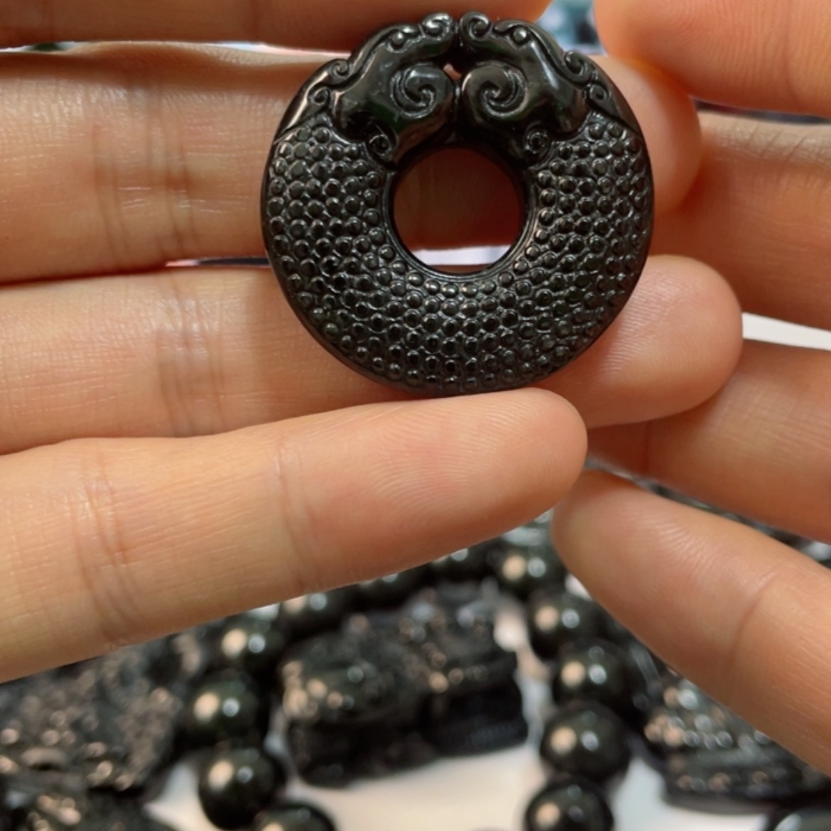 【闪购商品】翡翠吊坠(不含链)未镶嵌龙扣