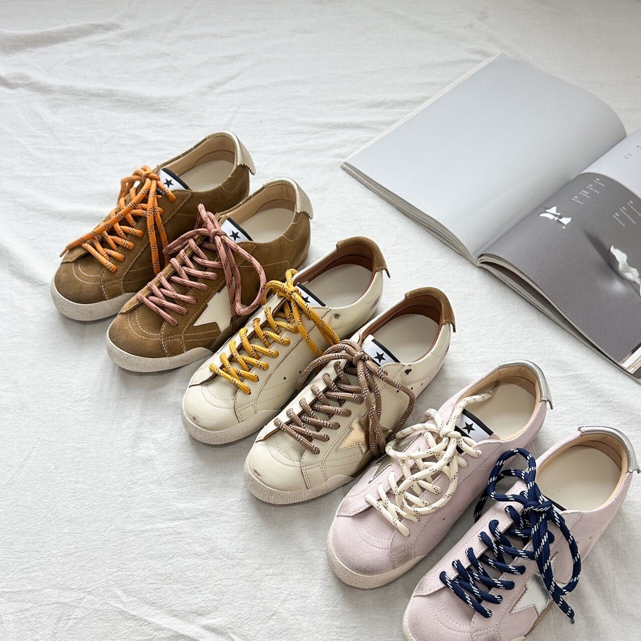 夏季新品女士百搭极简高级感绒面星星小脏鞋YS-250510