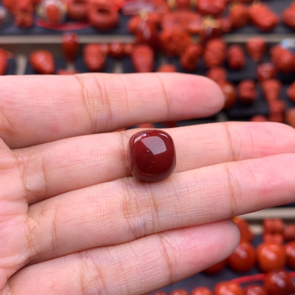 【闪购商品】南红玛瑙老型单珠12mm未镶嵌