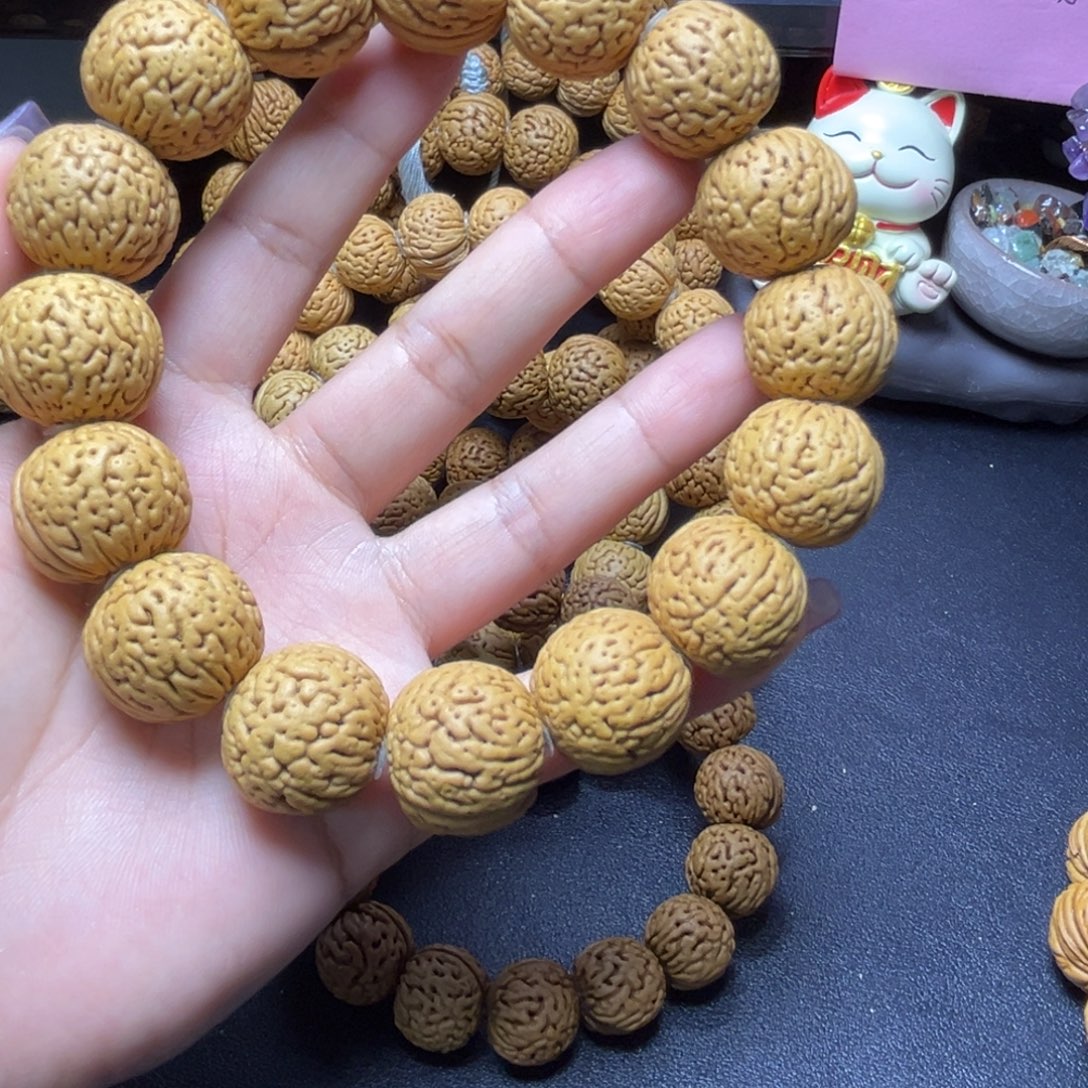 振***吊坠桃核22+白月光手持