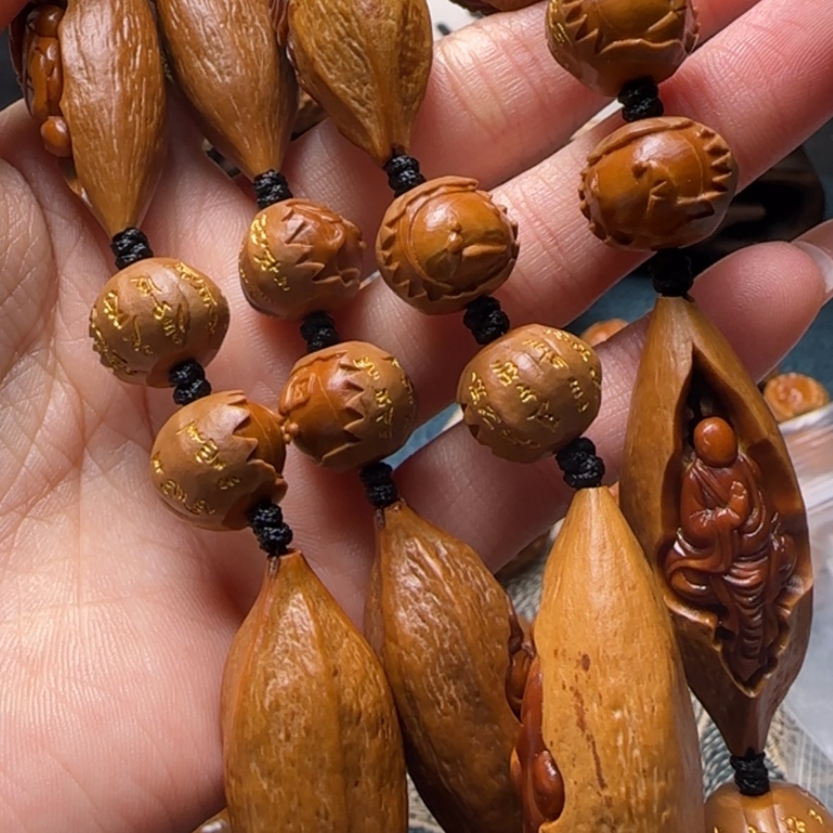 【闪购商品】橄榄核手串预定包衣无相佛