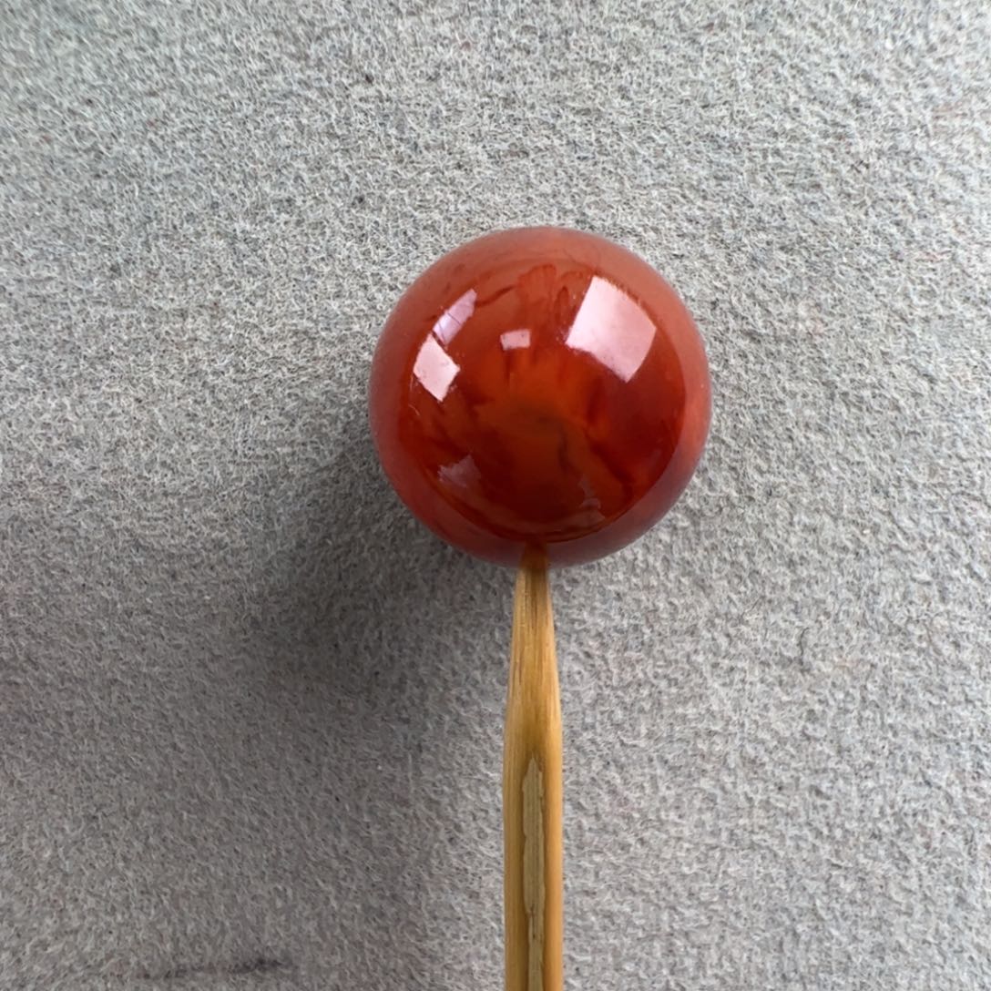 南红玛瑙未镶嵌（火焰圆珠13mm