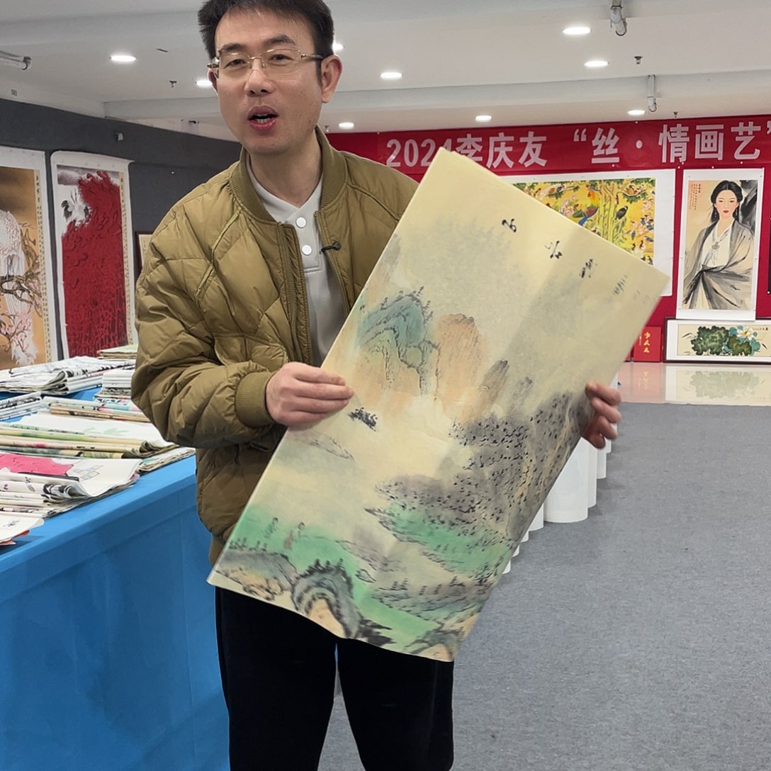 国画今天上午国画作品展示