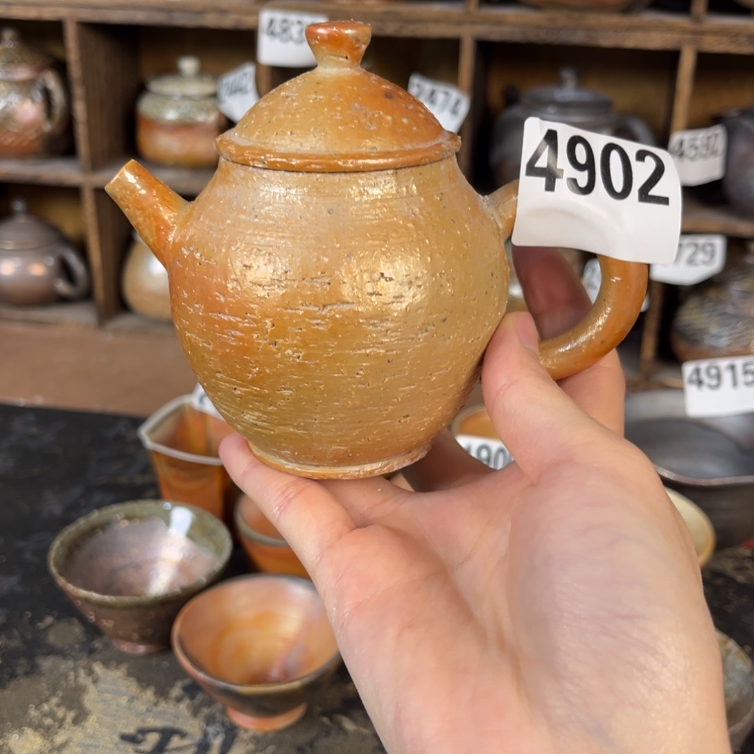 摆件柴烧茶器主人壶壶