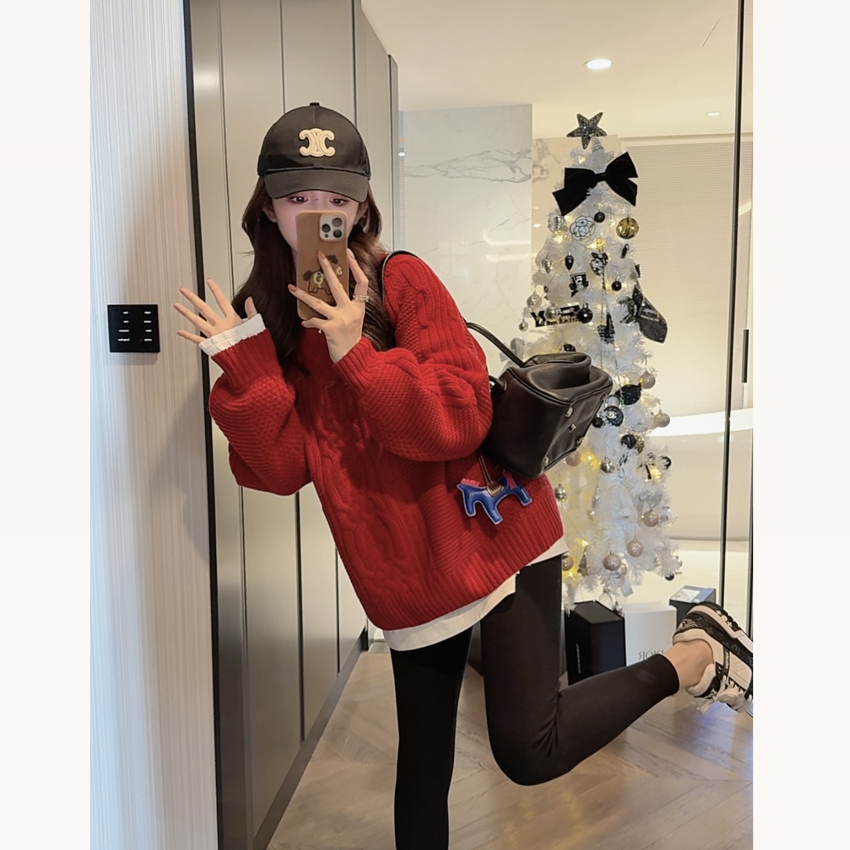 【大静静】“白雪绞花”高级感绞花软糯100羊毛针织衫