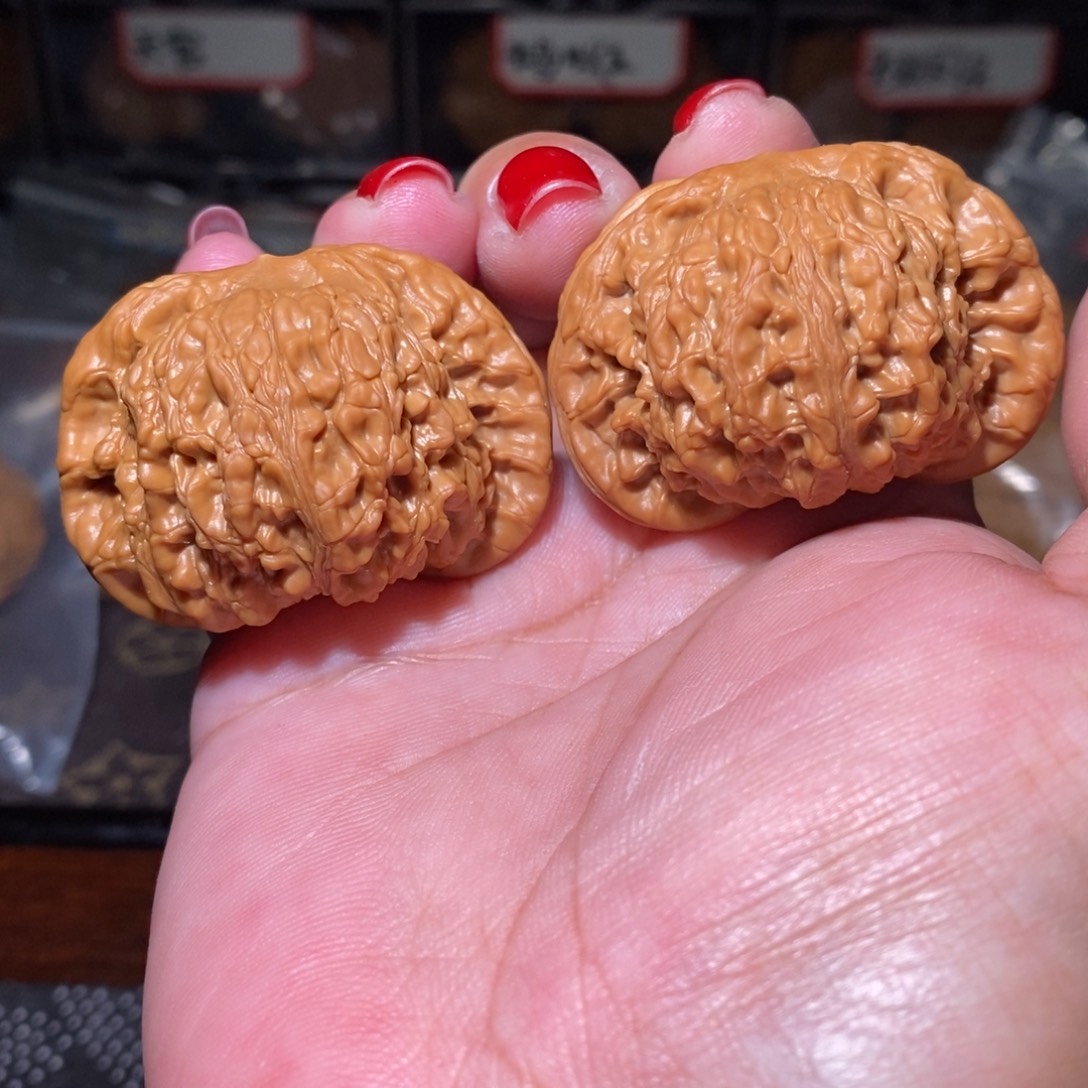 文玩核桃把件45老北京狮子头