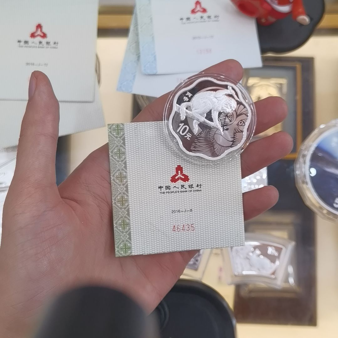 纯银梅花猴子一枚435