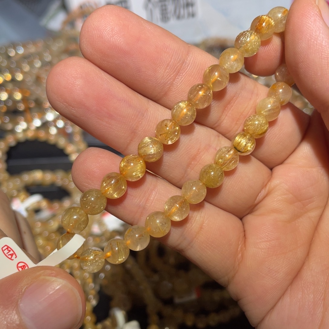 水晶手链未镶嵌花*卷手链