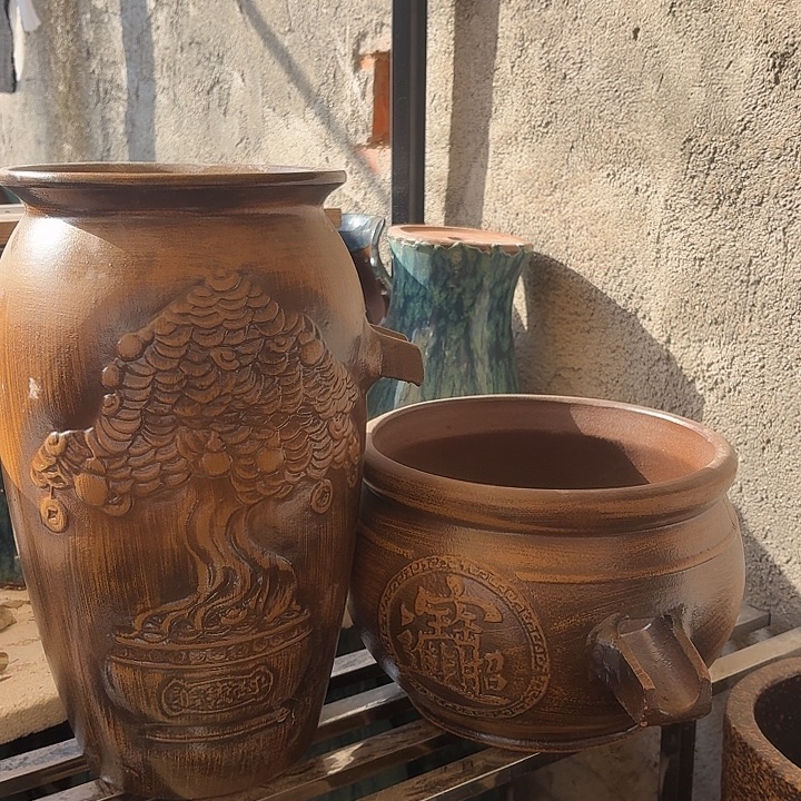 粗陶口径21/40，27/20进水口2.5厘米