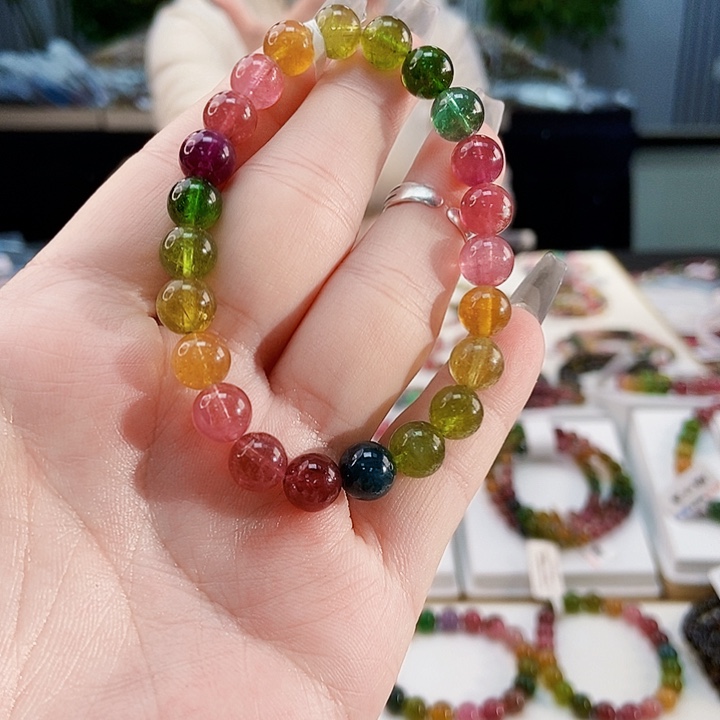 碧玺手链未镶嵌G2364单圈颜色微差发1