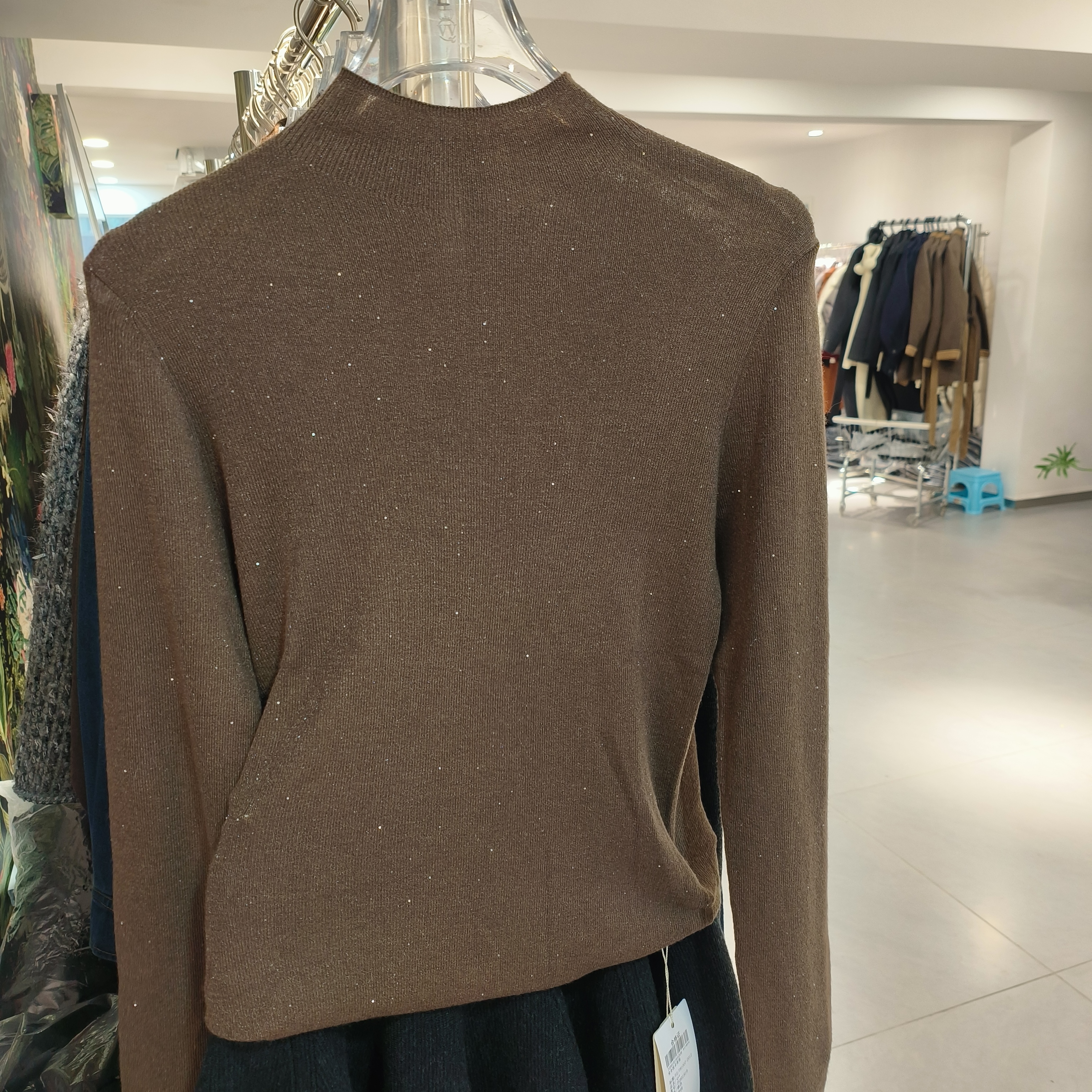 厚款纯色衫针织女常规款修身型不褪色常规半高领