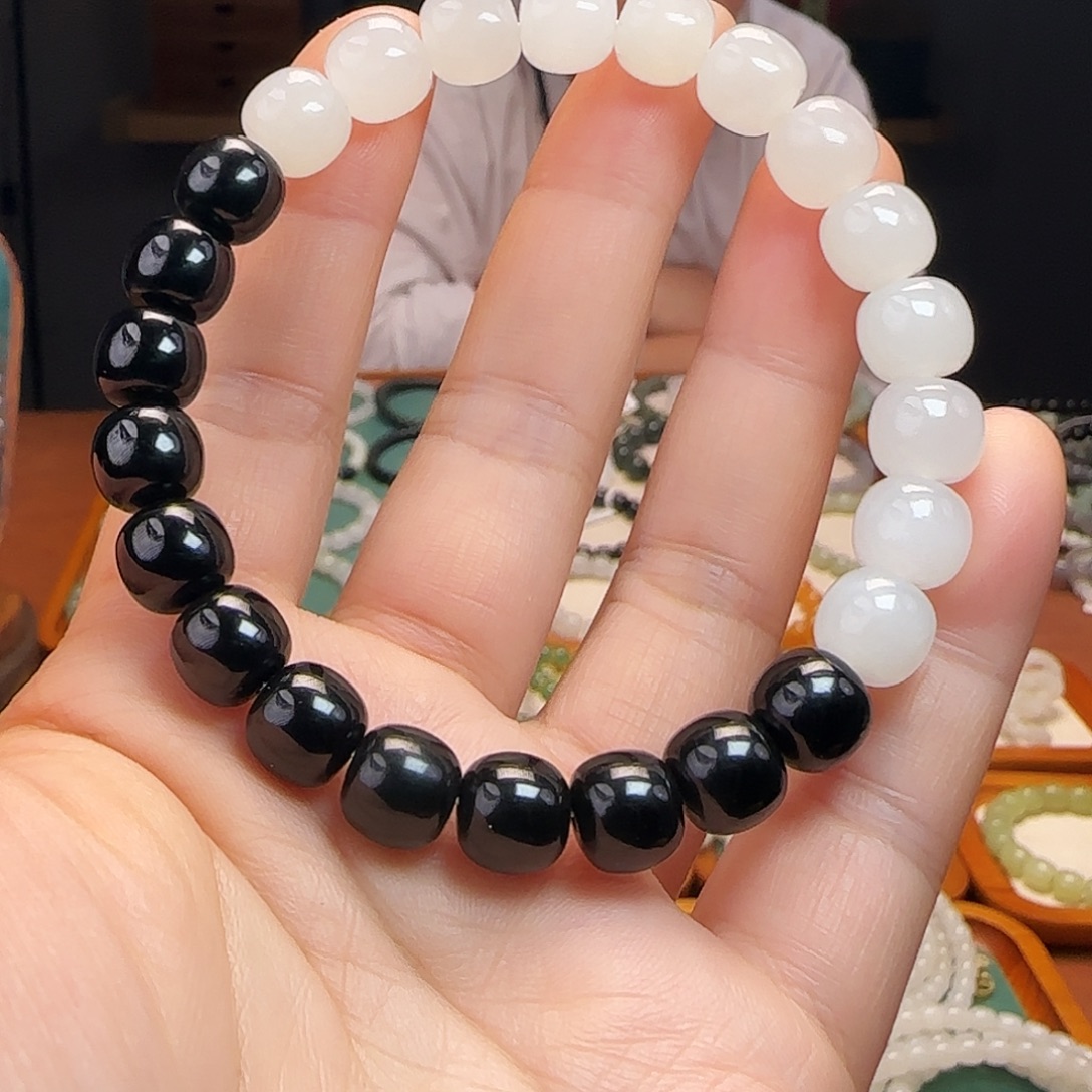 和田玉未镶嵌手链