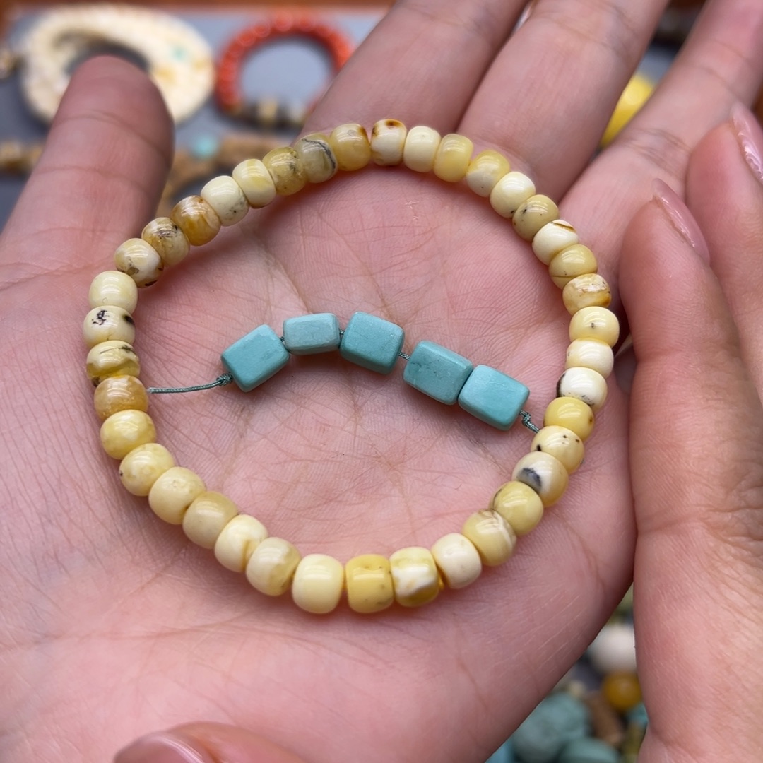 琥珀未镶嵌手链手串