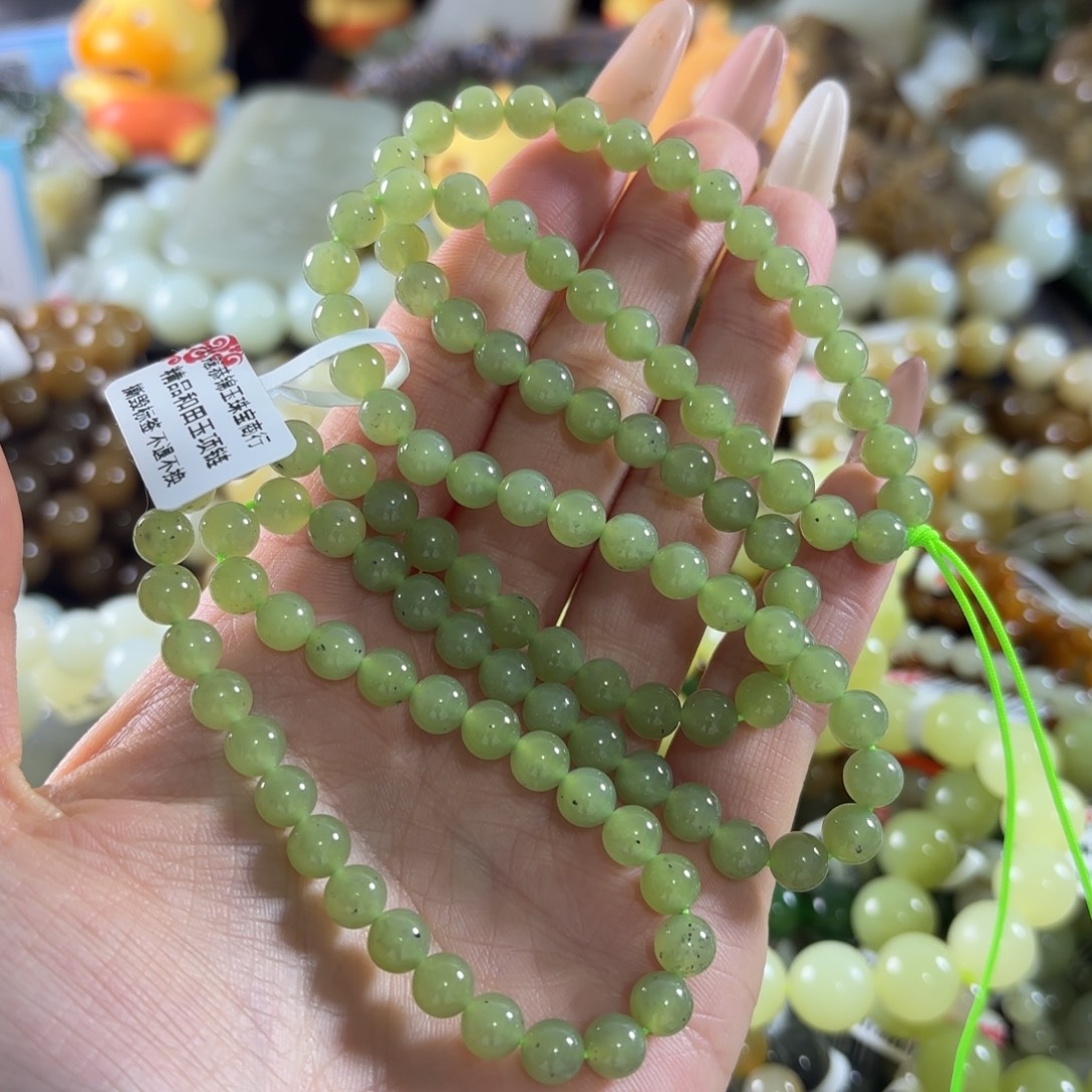 和田玉未镶嵌手链149