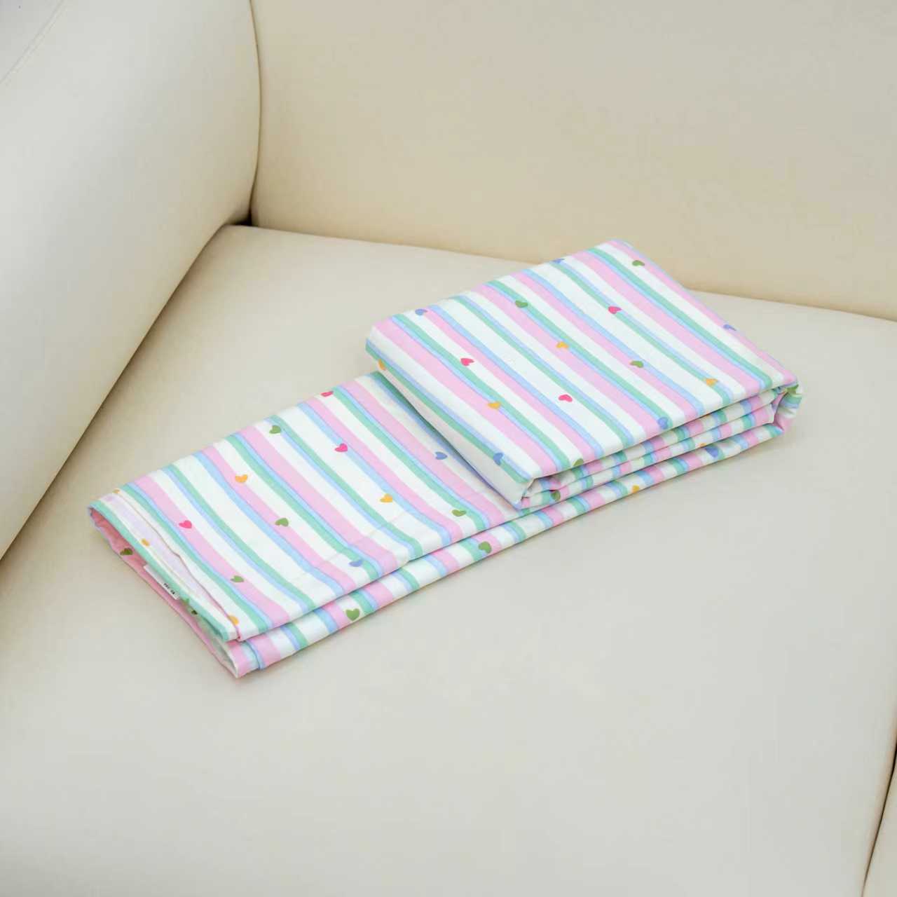 【京会社】双层纱床单200*230彩心