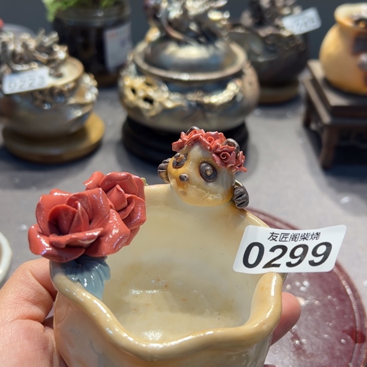 柴烧茶器，纯手工制作