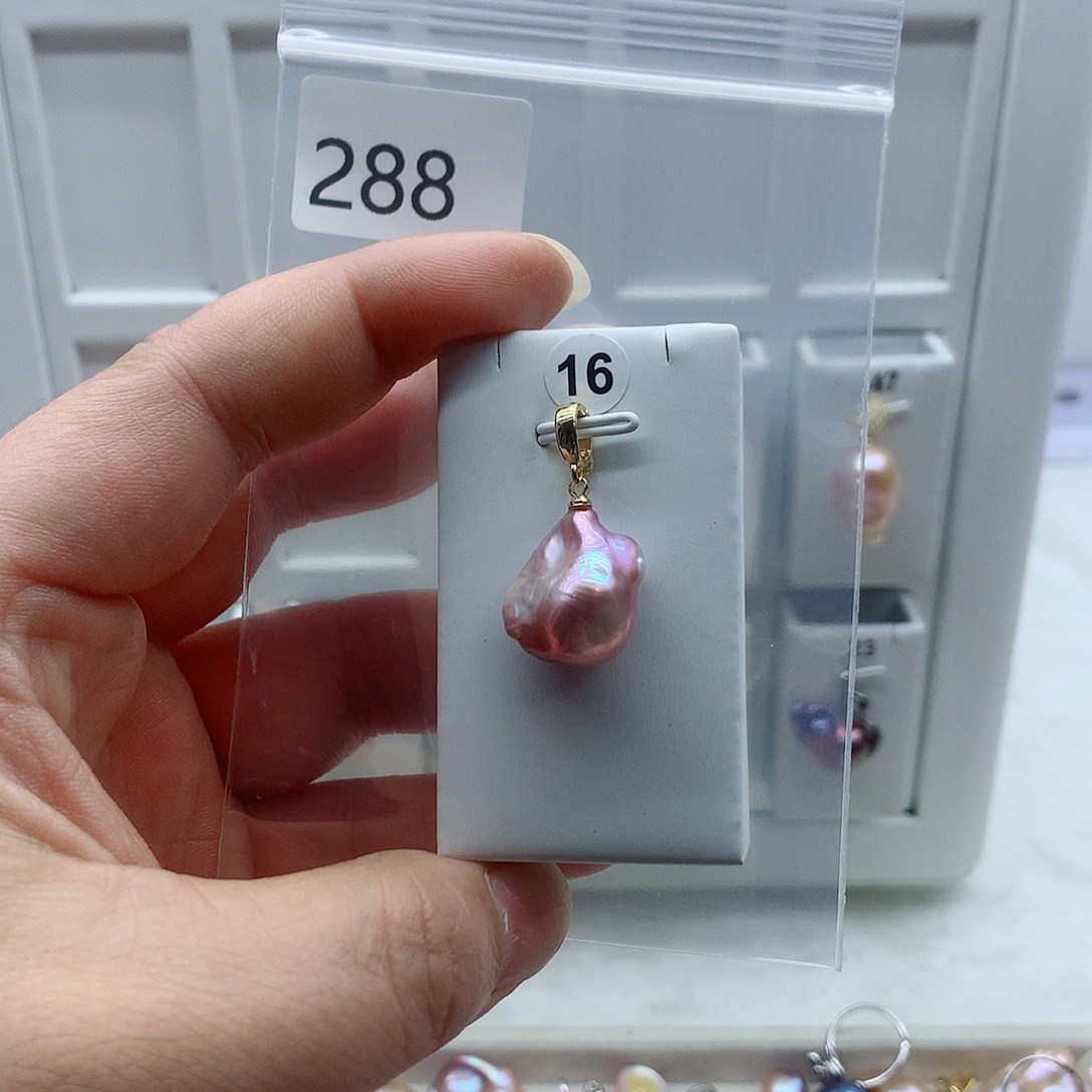 吊坠(不含链)淡水珍珠合金