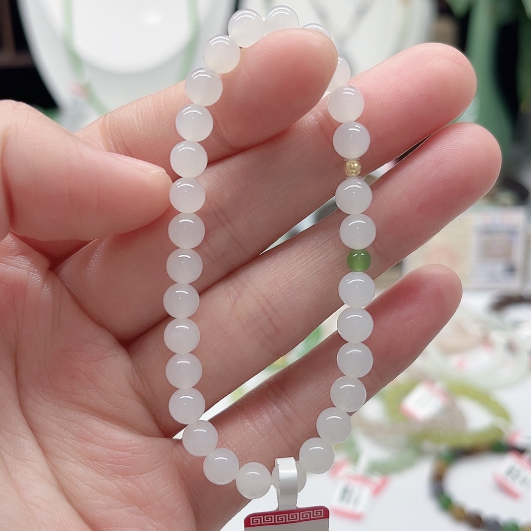 和田玉未镶嵌手链