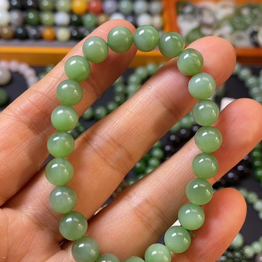 和田玉未镶嵌手链