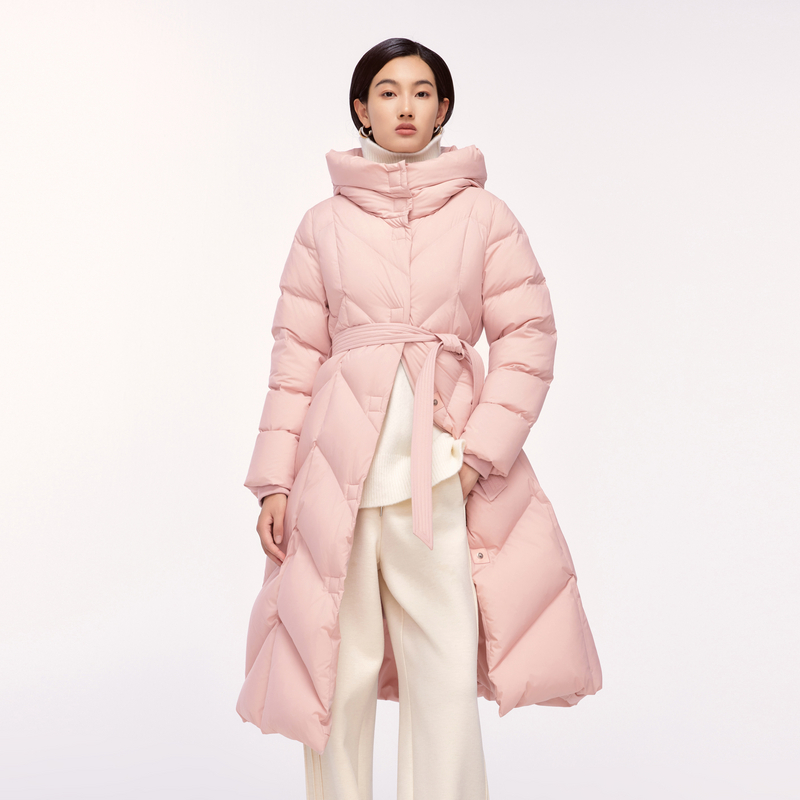 Migaino/曼娅奴女装冬季新款收腰气质中长款MO42IC028