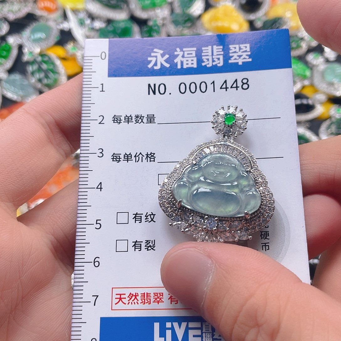 翡翠未镶嵌吊坠(不含链)