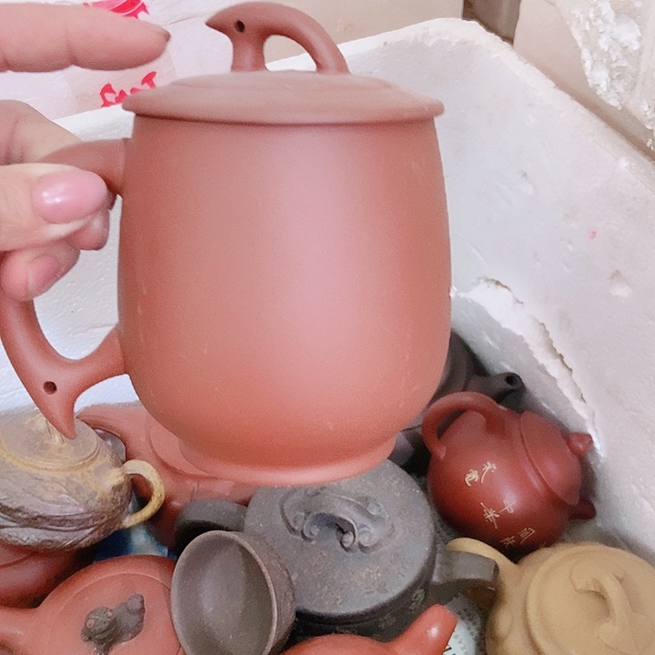 紫砂茶杯宜兴紫砂全手工制作