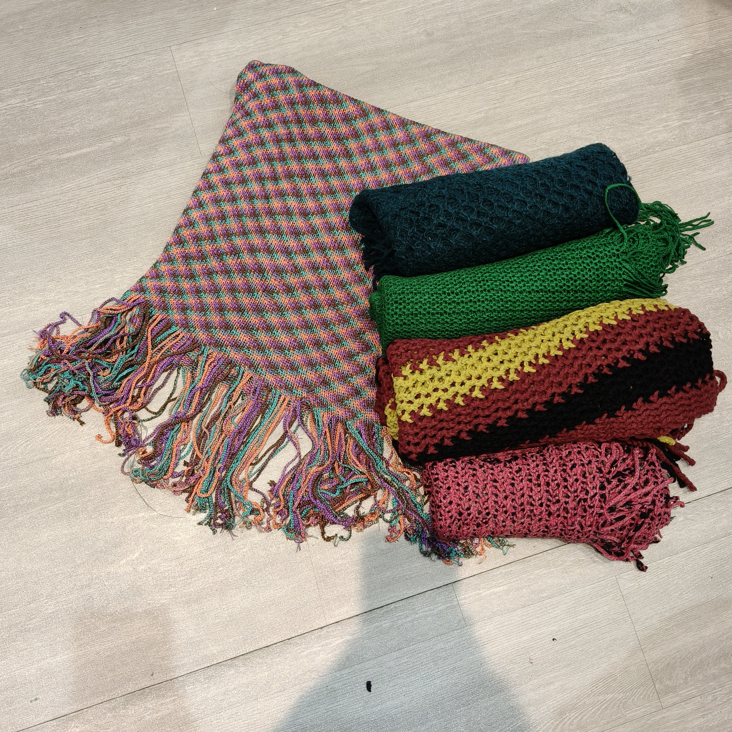 时尚复古休闲针织（瑕疵介意勿拍 ）围巾-果梓380