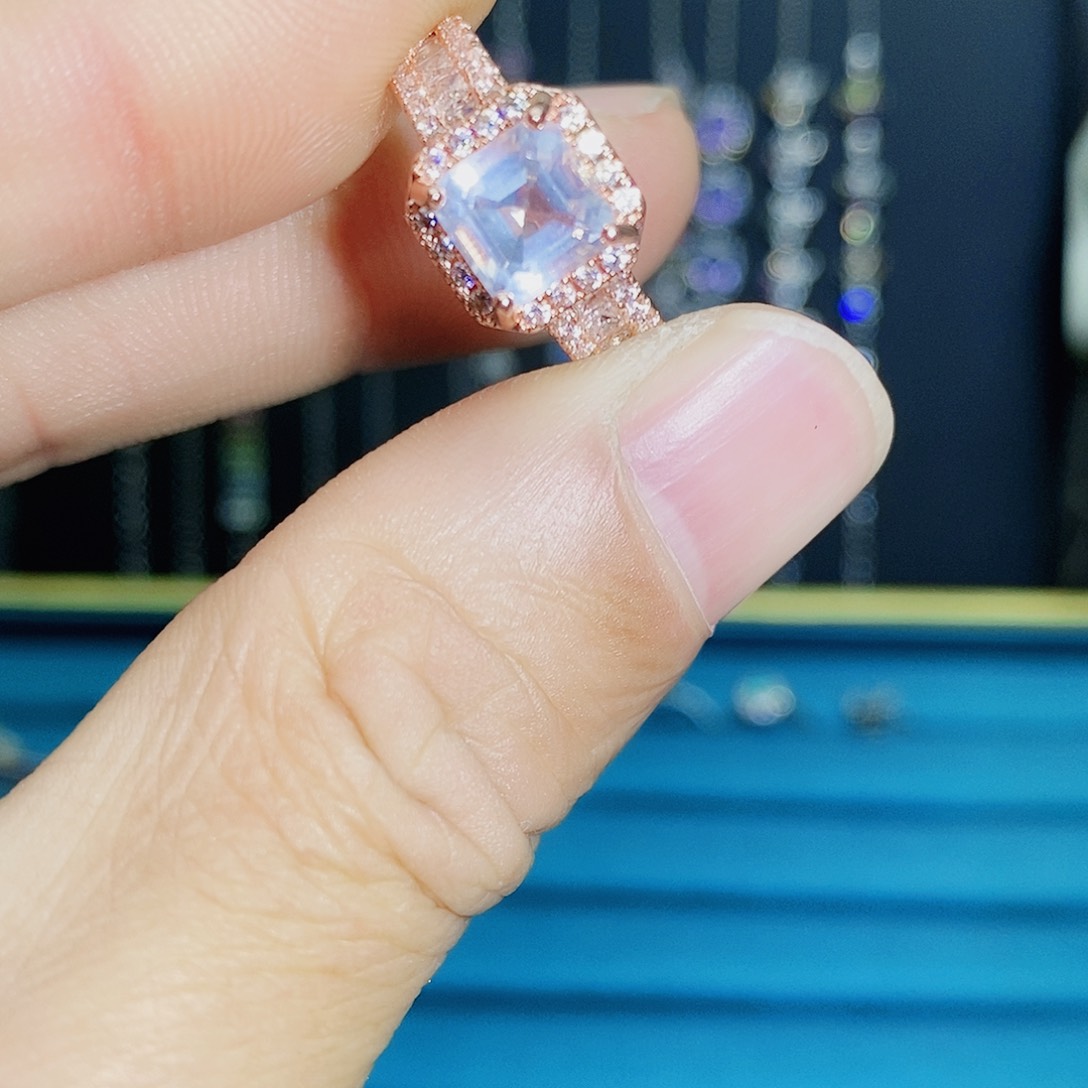 紫晶珠宝半成品银S925镶嵌