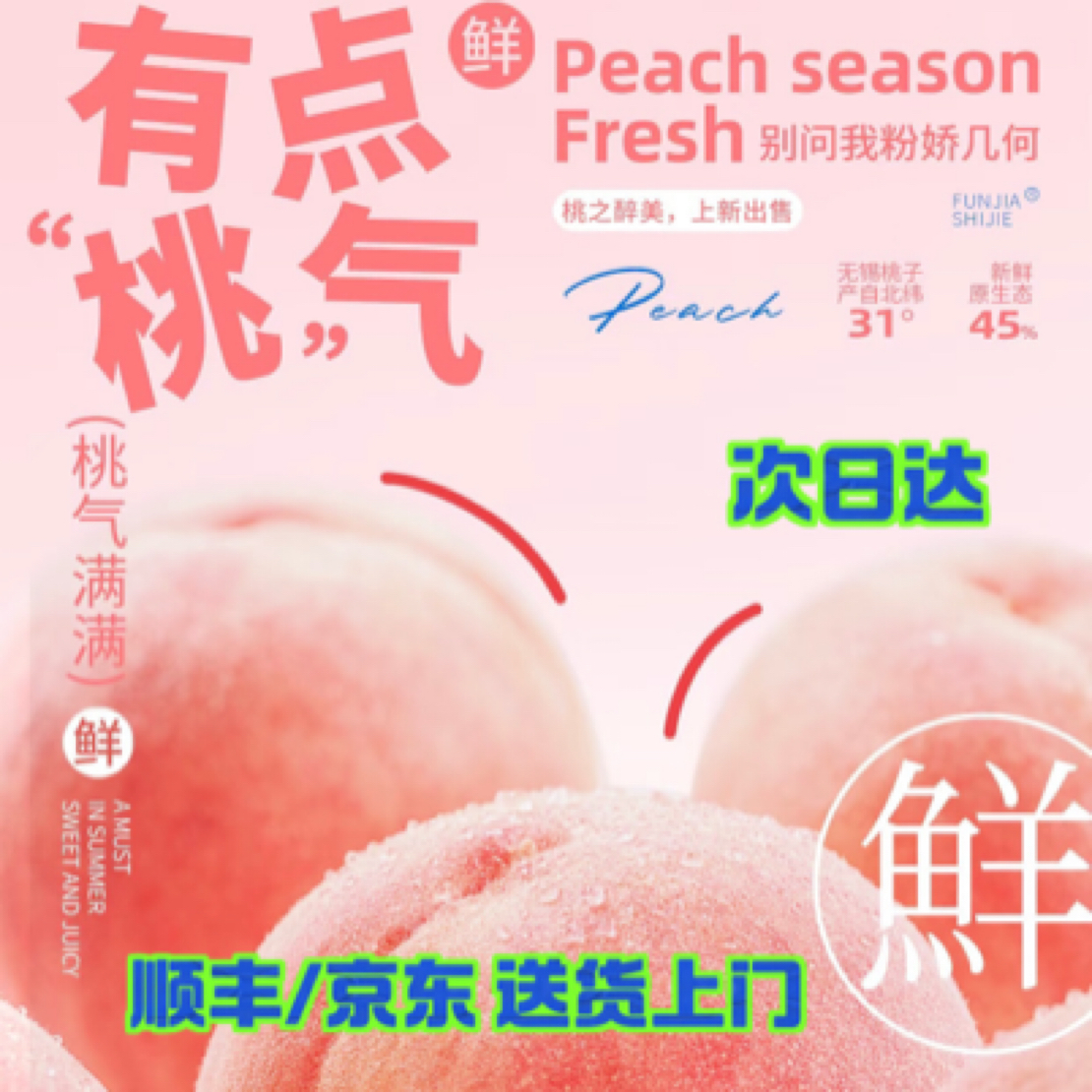 【正宗阳山水蜜桃】大桃5-6两精美礼盒装2箱16颗顺丰/京东送货上门当季新鲜水果桃子江苏省