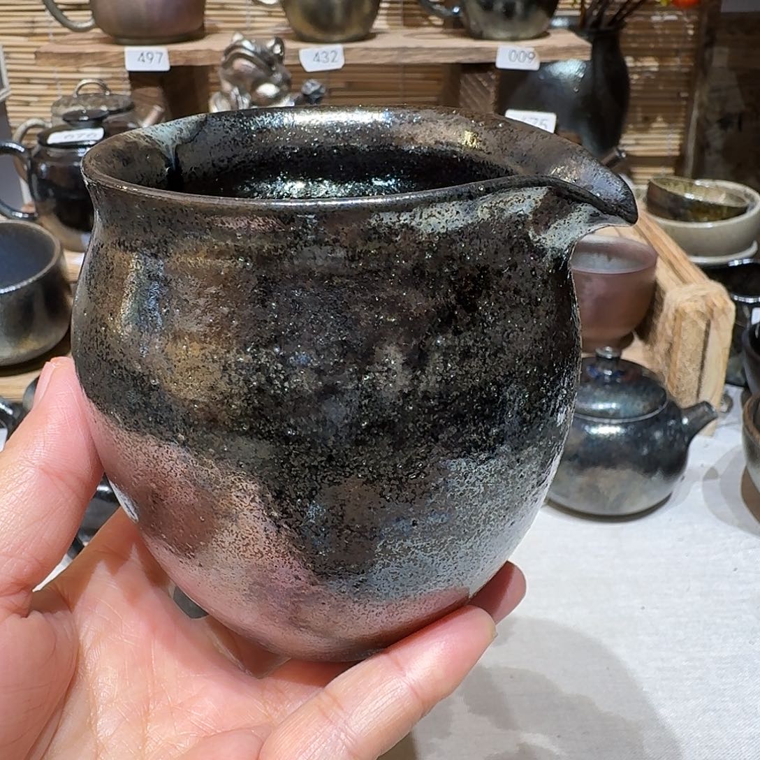 孤***寞壶建水紫陶紫泥柴烧杯