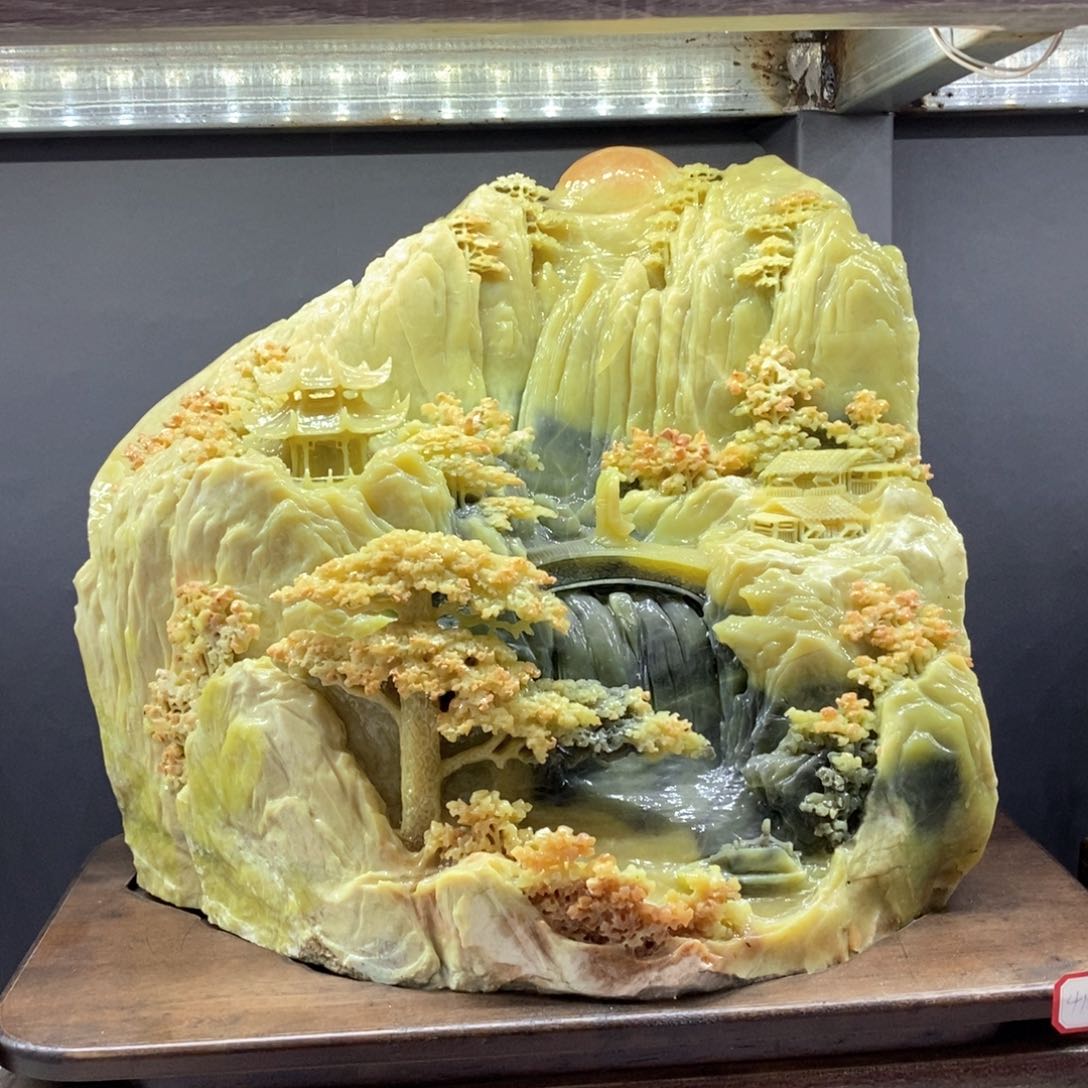 【闪购商品】蛇纹石玉（覆膜）珠宝奇石未镶嵌