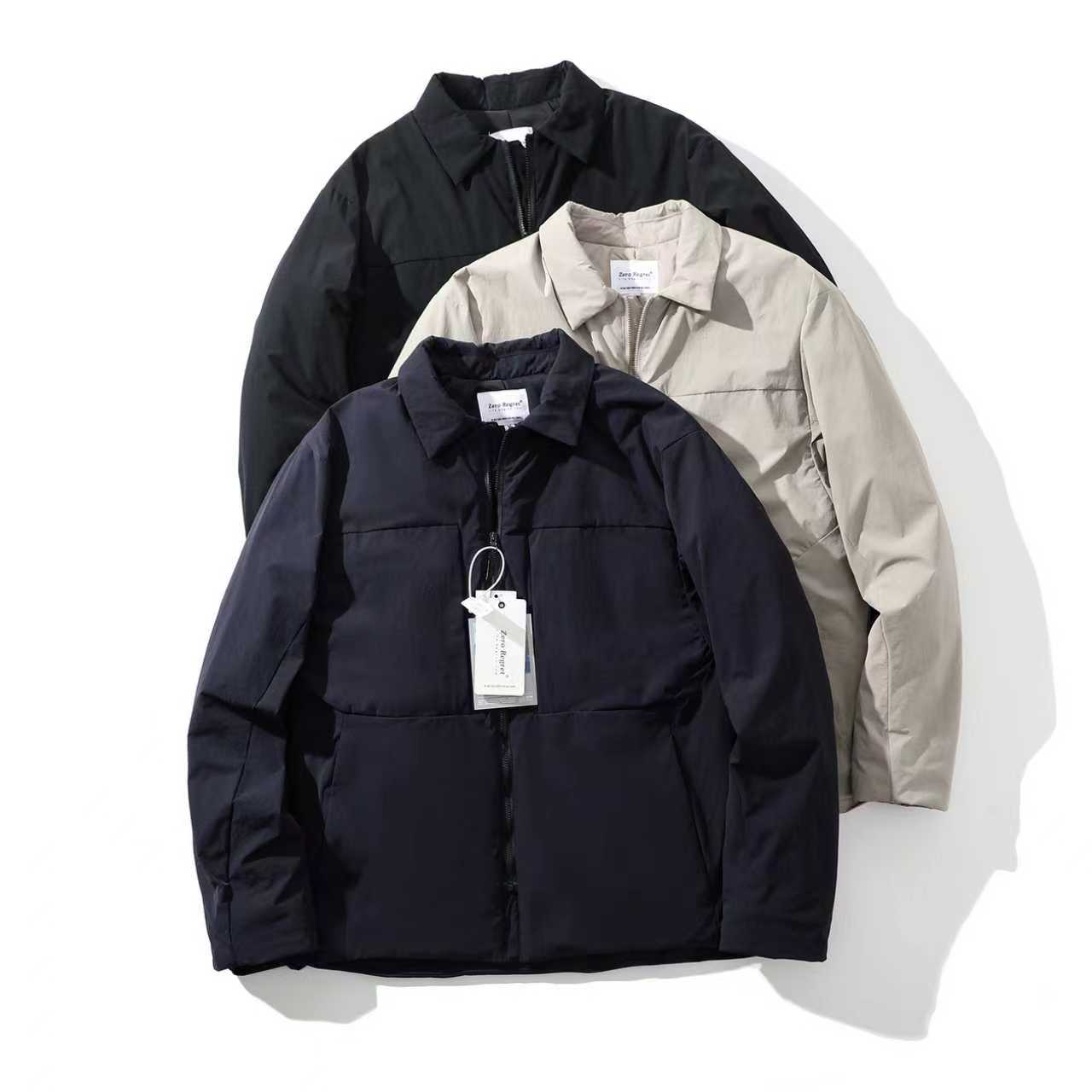 FUJIA STYLE新款时尚百搭简约气质休闲翻领棉服M25-09