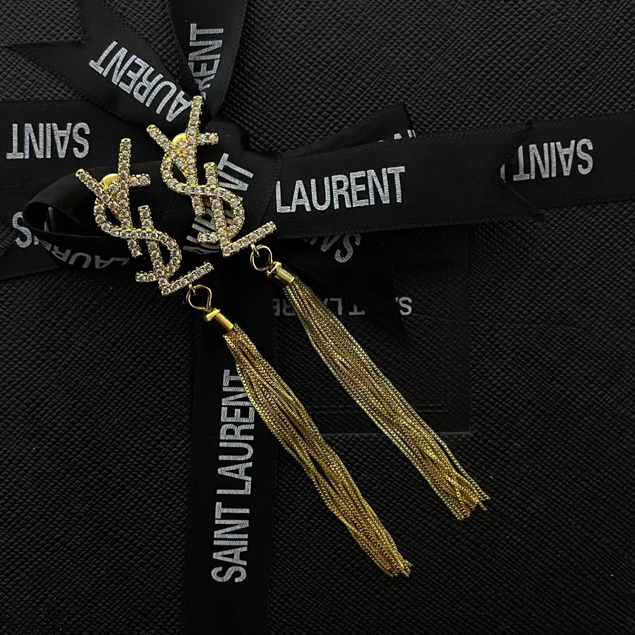 99新 YSL/圣罗兰 耳钉 E07