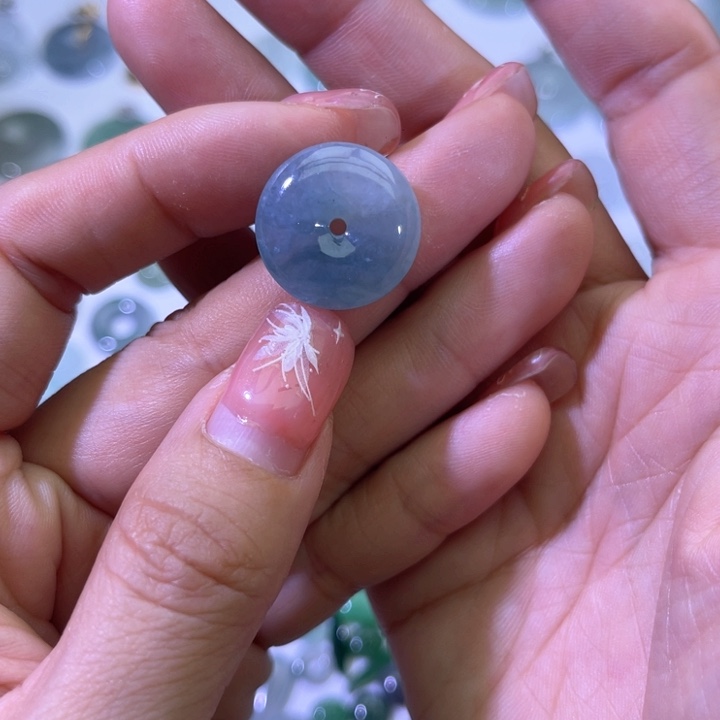 翡翠裸石天然翡翠平安扣